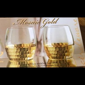 Mosaic Gold 14oz glasses